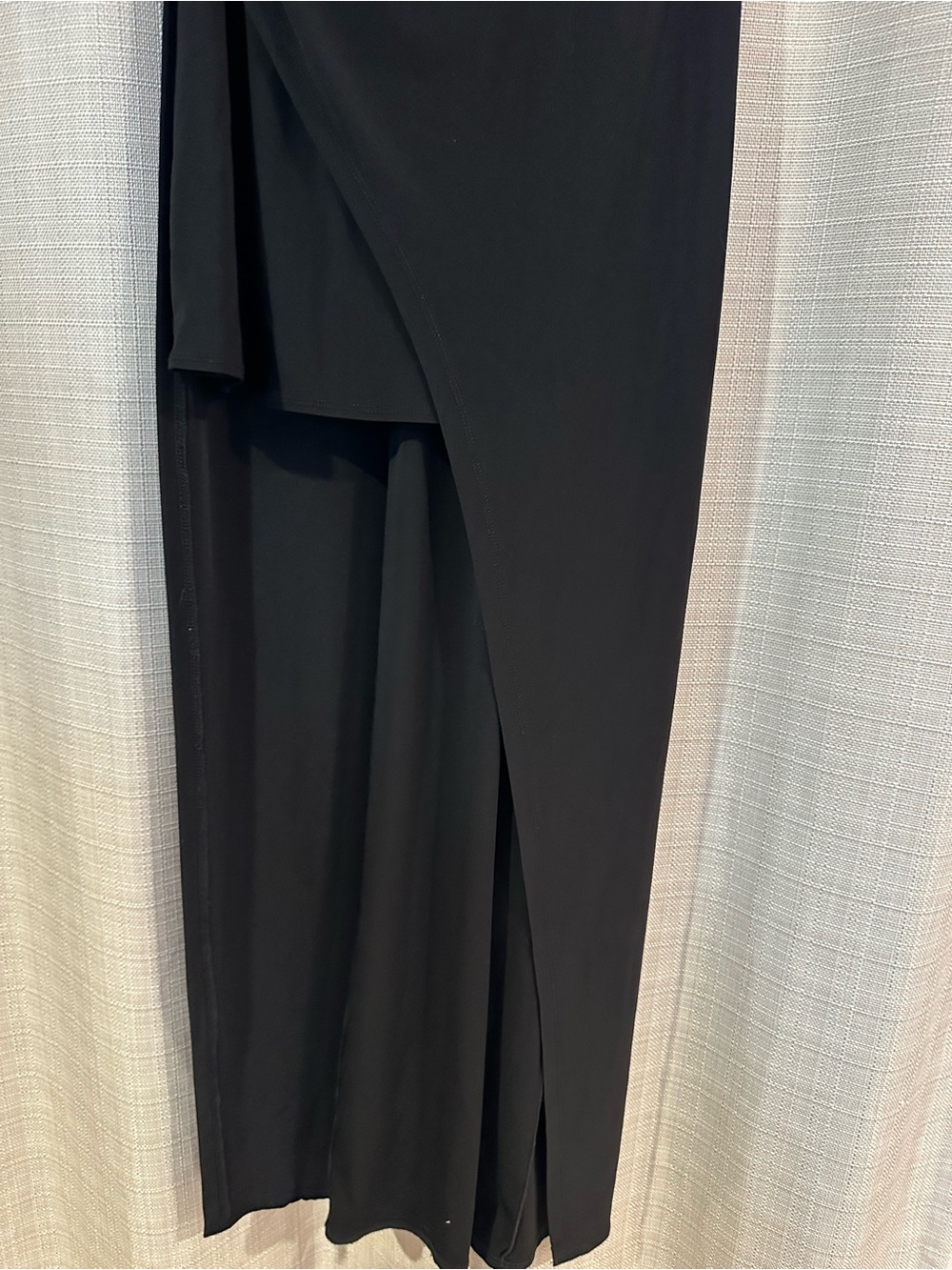 Laundry By Shelli Segal Black halter neck Asymmetric High-Low Maxi dress 6 - Picture 5 of 16